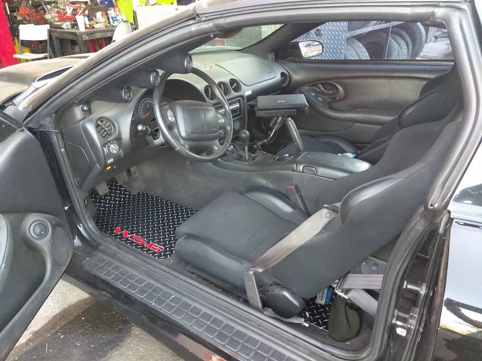 Trans AM WS.6  aluminum floor mats.  Real Metal front rear set
