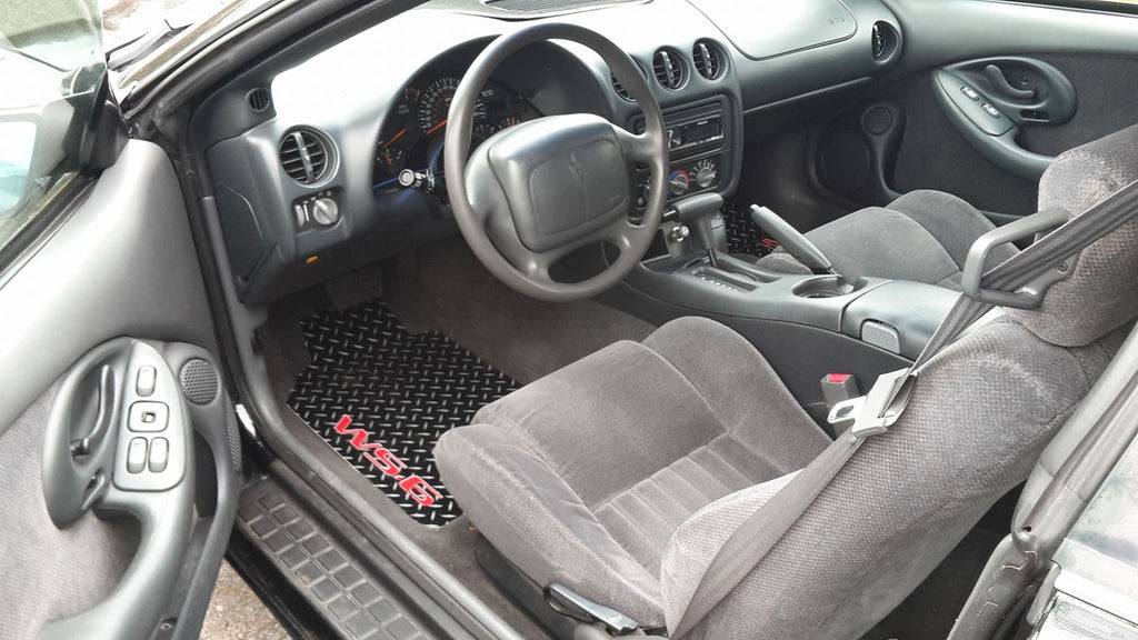 Trans AM WS.6  aluminum floor mats.  Real Metal front rear set