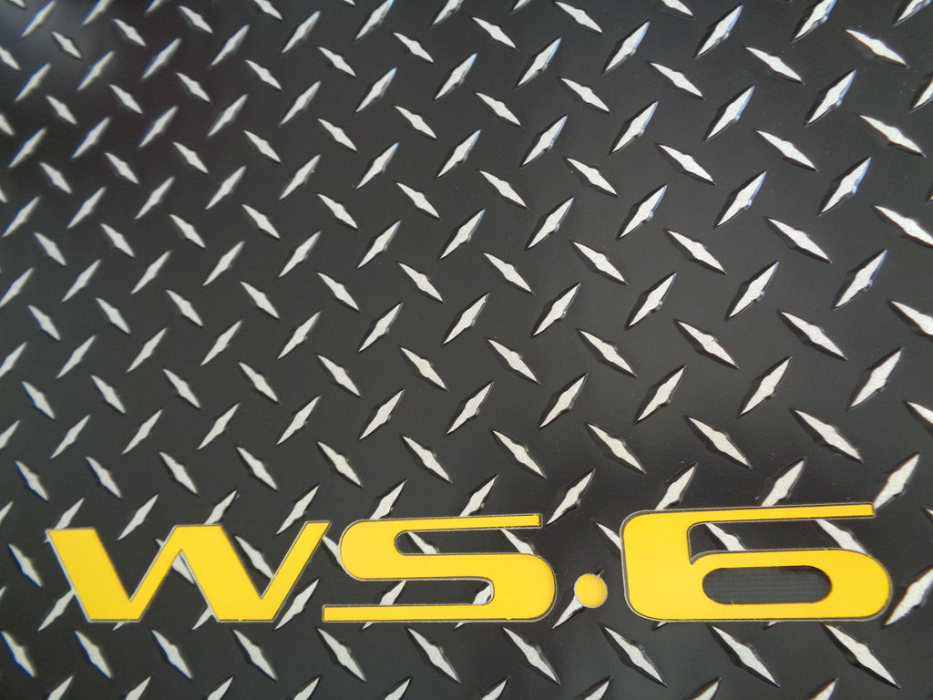 Trans AM WS.6  aluminum floor mats.  Real Metal front rear set