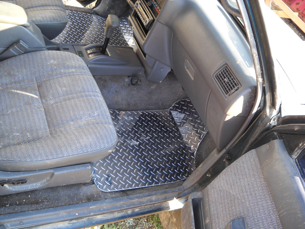 Toyota 4Runner 89-95  aluminum diamond plate floor mats