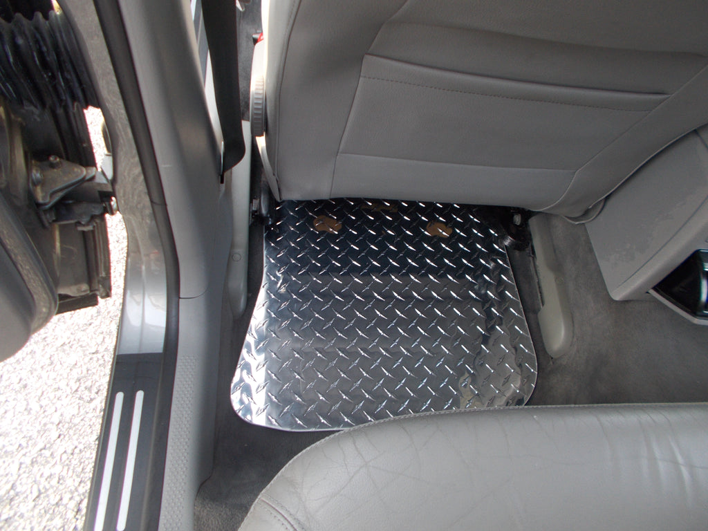 Volkswagen Passat B5 B5.5 98-04 Aluminum diamond tread plate floor mats.