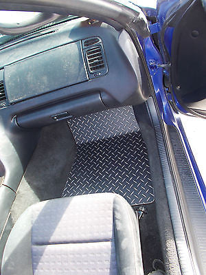 Supra 93-02   Aluminum diamond plate floor mats.  Driver and passenger side pair