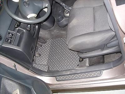 Scion xB 04-07 Black METAL diamond floor mats front rear set