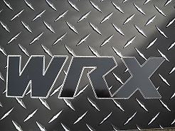 Subaru Impreza WRX 02-07 Black METAL diamond aluminum floor mats front rear