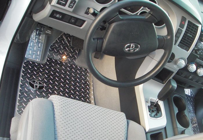 Toyota Tundra 07-19 Aluminum diamond tread plate floor mats